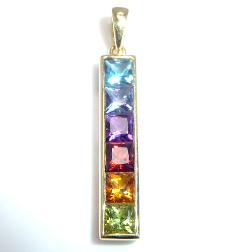 Anhänger 750 gold regenbogen - anhänger,