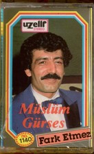 15051--Müslüm Gürses Farketmez 1987 Uzelli Orjinal Jelatinli Müslüm Baba,Damar