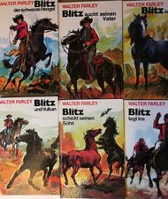 Walter Farley - Blitz - 7 Bücher aus dem Tosa Verlag - ca. 80er Jahre Sammlung 