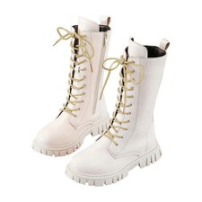 Weiße Stiefel Combat Punk