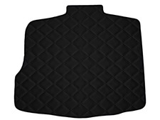 Öko Leder Kofferraumteppich für Opel Vectra C H/B 2002-2008, Schwarz x14 Rand