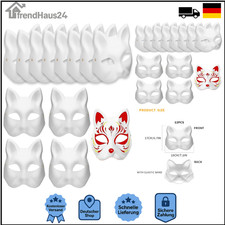 Katzenmaske Weiß DIY