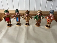 5 Räuchermännchen Erzgebirge DDR  Vintage 