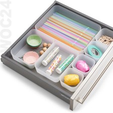 7-tlg Schubladen Organizer Einsatz Einteiler Büro Nähzeug Kosmetik Kunststoff