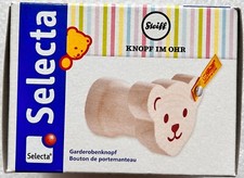 Selecta Steiff Bär Knopf Ohr Garderobenknopf Kinderspielzeug Holzspielzeug 64311