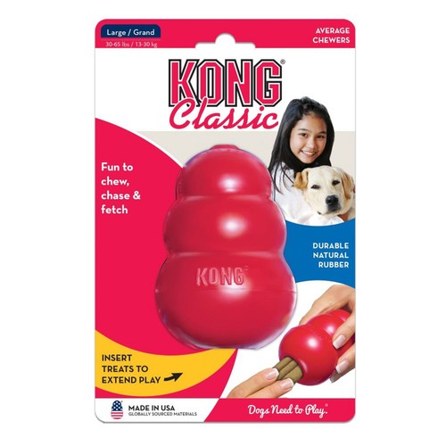 Kong classic rot - classic, l,