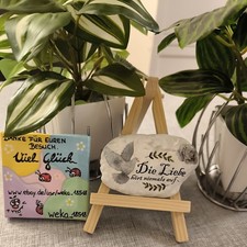 Handbemalter Stein/großer