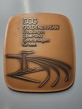 DDR DOG Goldener Plan Plakette