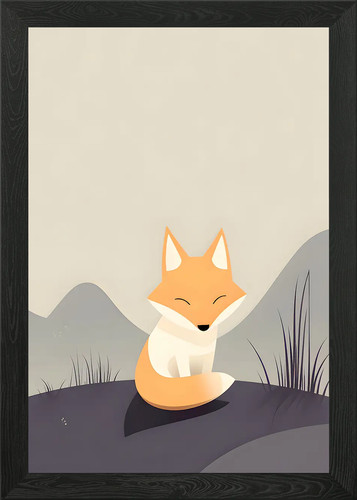 Entzückender fuchs gerahmtes - entzückender,