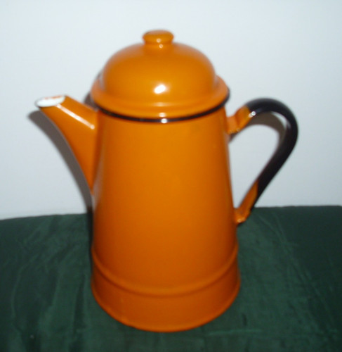 Alte emaille kaffeekanne - alte,