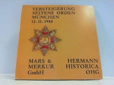 Versteigerung Seltene Orden München 12. 11. 1988. Hermann Historica München (Her