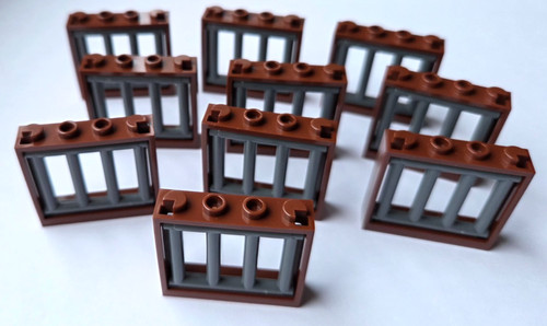 Lego fenster mit grauem gitter - fenster,