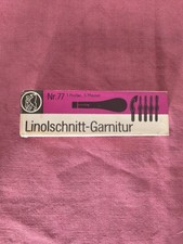 Linolschnitt garnitur mit 4 - garnitur,