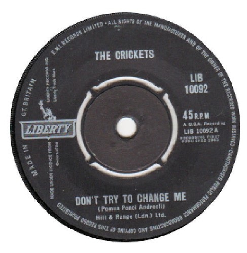 Crickets don try to change - don't,
