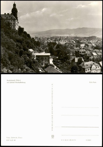 Ansichtskarte rudolstadt - ansichtskarte,
