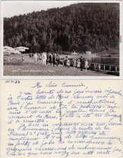 Chambon-sur -Lac Le Lac Chambon - La Plage Puy-de-Dôme  1933