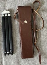 Stativ Kamera Ständer Dreibein Teleskop Injecta-Ines Steinach Lederetui 21,5-112