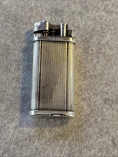 ORIGINAL DUNHILL FEUERZEUG Rar DUNHILL LIFTARM LIGHTER Versilbert 35I559 Ungetes