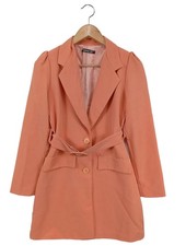 BOOHOO Long-Blazer Damen Blazer Gr. DE 36 nude Casual-Look