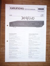 Service manual for Grundig T