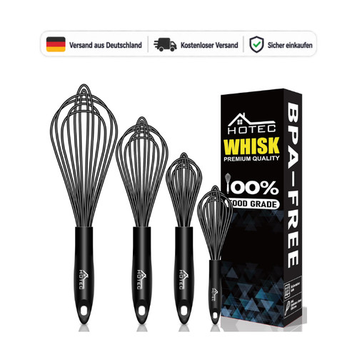 Hotec schneebesen set stück - set, 4
