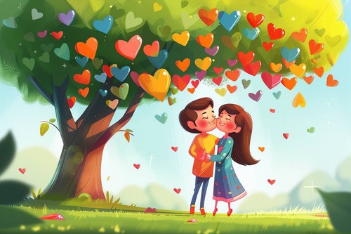 Verliebtes paar liebe herz - liebe,