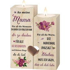 Stilvoller Holz-Kerzenhalter