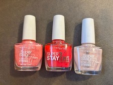 Konvolut 3x Maybelline Nagellack Super Stay Forever Strong Nail Color