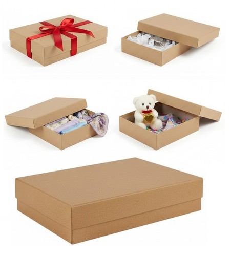 Braun kraft geschenkbox - geschenkbox, mit
