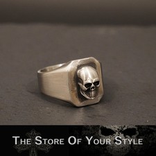 Totenkopfring Edelstahl