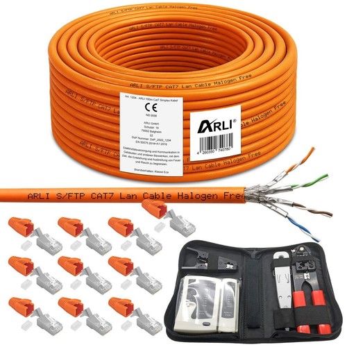 100m cat7 netzwerkkabel 10x - netzwerkkabel,