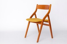 1 of 2 Dyrlund Denmark Folding Chairs, 1960s Teak Mid-Century Modern, Set of 2