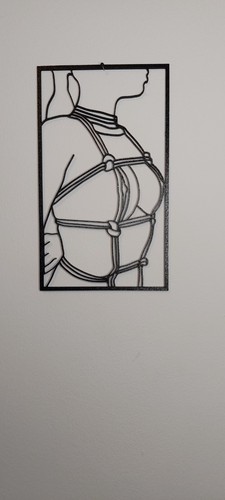 Wandbild frau bdsm wanddeko - 3d,