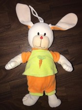 Tri Kottmann Hase Kuscheltier Stofftier Plüschtier  Weiß Orange Grün Softtoy Möh