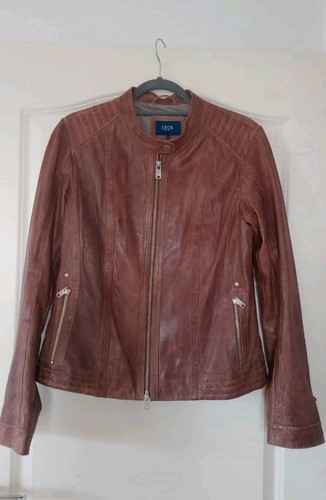 Lederjacke braun m von - braun, gr.