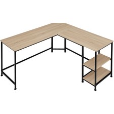 Schreibtisch Hamilton 138x138x75,5cm Industrial Holz hell, Eiche Sonoma B-Ware