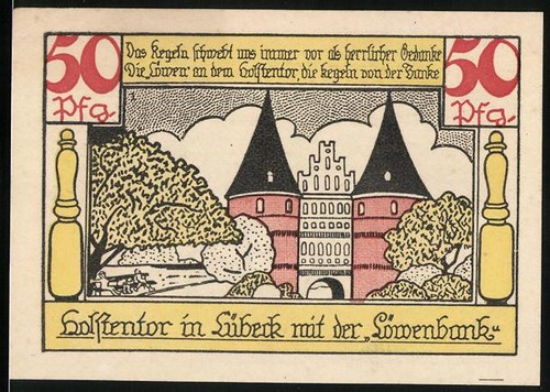 Notgeld lübeck 1921 50 - lübeck,