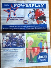 Eishockey Powerplay Ravensburg Towerstars vs Eispiraten Crimmitschau 26.12.2010