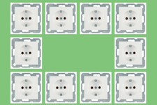 10x Steckdose Berker S1