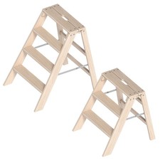 Layher Klappbarer Holzstufentritt 1055 Klapptritt Trittleiter Holz