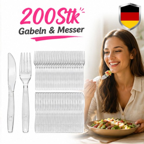 Mehrweg besteck 100 stück - mehrweg, (50