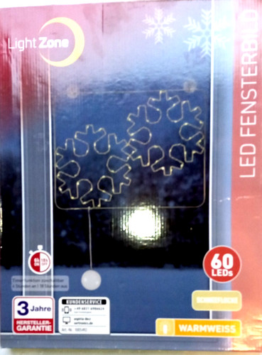 Led fensterbild mit leds - fensterbild,