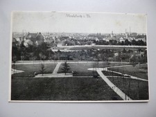 Ansichtskarte Meuselwitz i. Th., Blick auf Ortschaft  1937 gel.