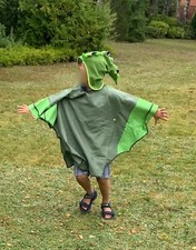 Baumwoll-Kostüm - selbstgenäht - Verkleide dich zum Fasching als Dinosaurier 