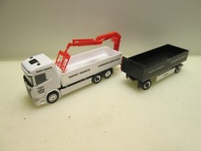Herpa 315999 Scania Baustoff-Hängerzug mit Heckladekran Gebr. Melmer H0