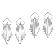  2 Pairs Tropfen Ohrringe