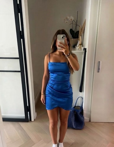 Zara|Satin-Minikleid|Gr.XS|