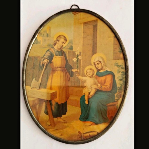 Ovales religiöses wandbild - religiöses,