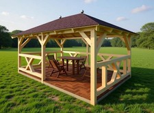 Holzpavillon verzapft Pavillon