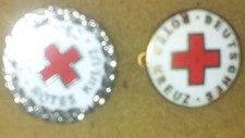 Abzeichen pin Deutsches Rotes Kreuz Ehrennadel DRK Mitglied 2 Stl Anstecker